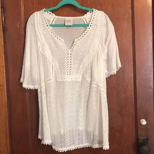 White lace blouse